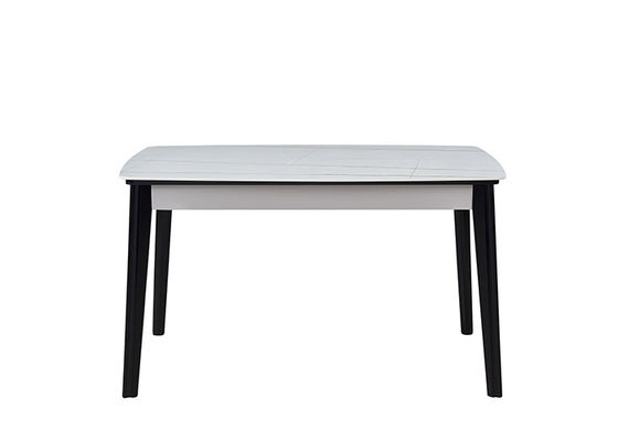 130 cm Stylowy rodzinny stół z litego drewna łupkowego z litego drewna