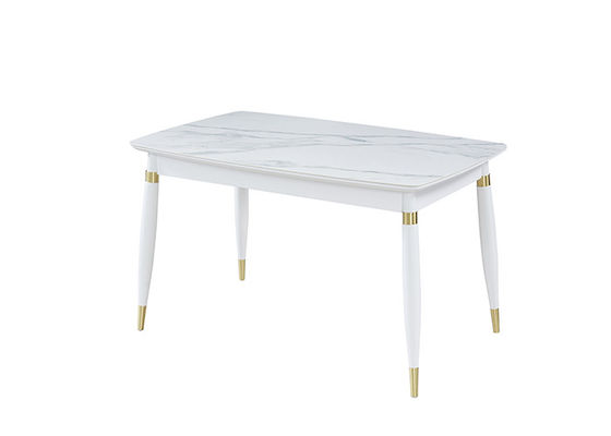Lekki luksusowy styl 130cmx80cmx76cm Stół do jadalni z łupków