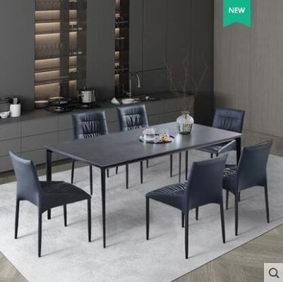 Nordic Light Luksusowy minimalistyczny marmurowy stół do jadalni odporny na zarysowania