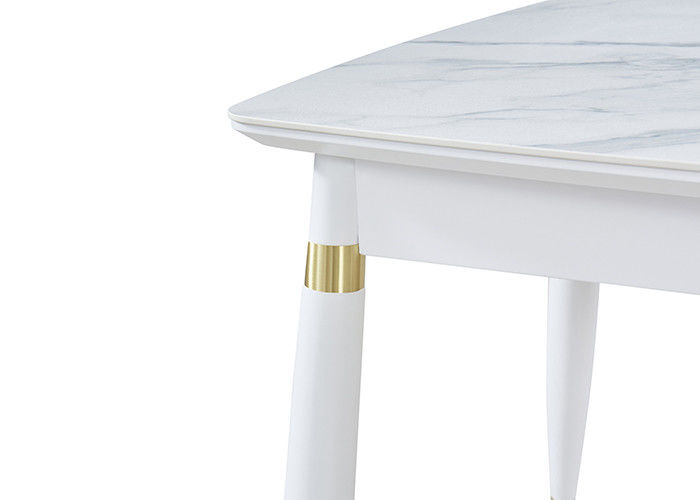 Lekki luksusowy styl 130cmx80cmx76cm Stół do jadalni z łupków