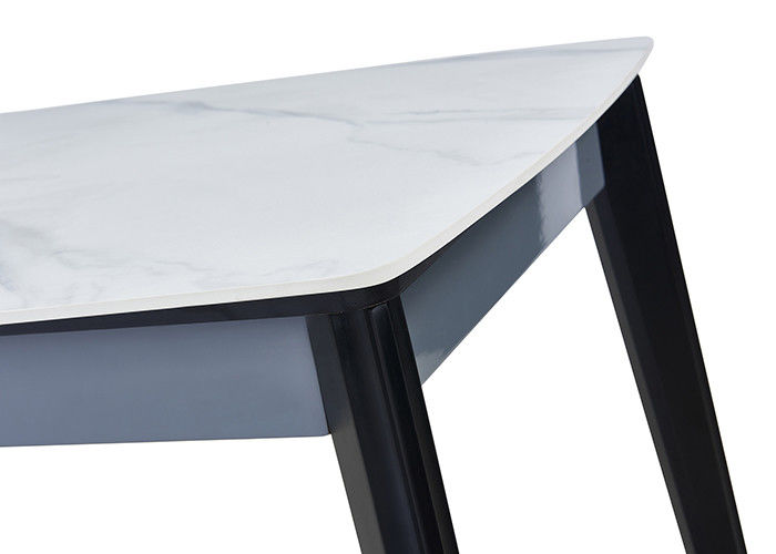 Stylowy stół z litego drewna ISO9001 Nordic Marmurowy stół