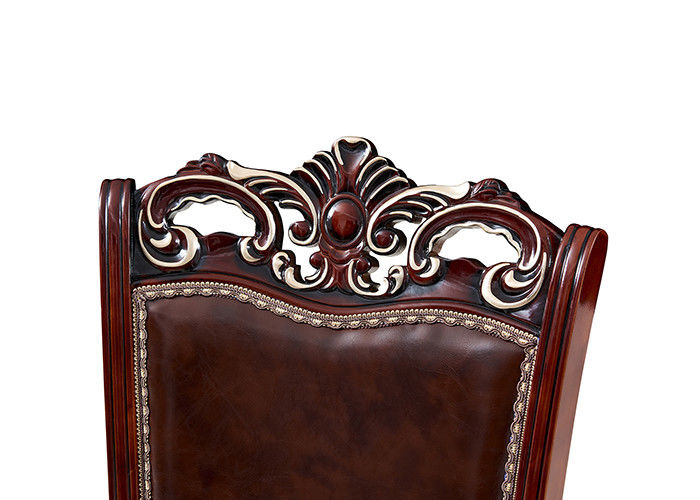 Europejskie krzesła do jadalni ze sztucznej skóry Leather