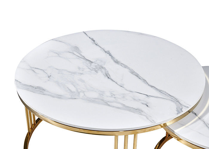 Fashion Living Room Coffee Circle Marmurowy stół do jadalni