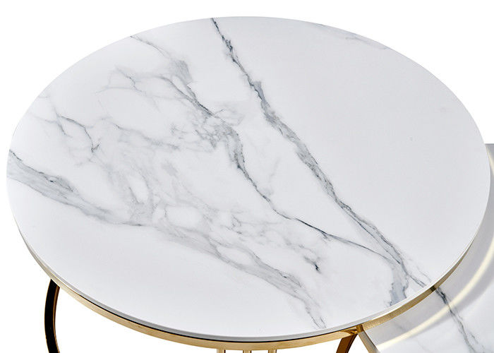 Fashion Living Room Coffee Circle Marmurowy stół do jadalni