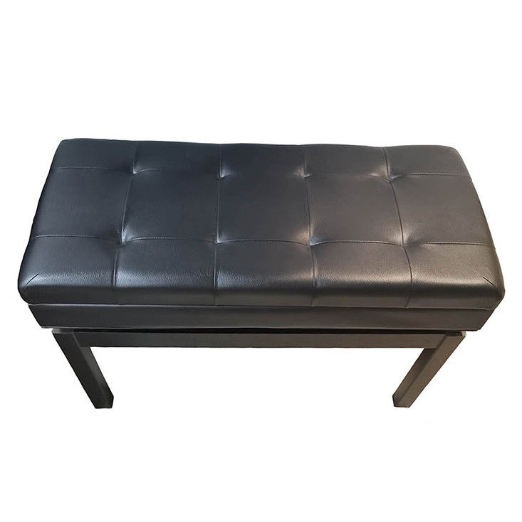 Skórzany stołek Odm Antique Double Piano Ottoman o wysokości 86 cm