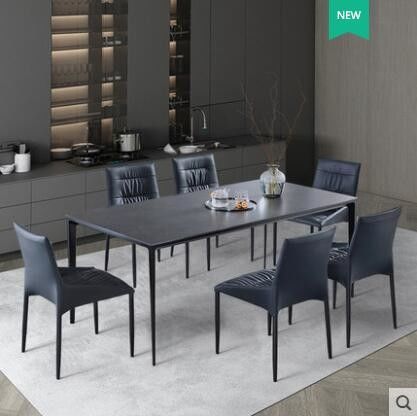 Nordic Light Luksusowy minimalistyczny marmurowy stół do jadalni odporny na zarysowania
